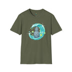 Chrome Pineapple Wave T-Shirt by Printify