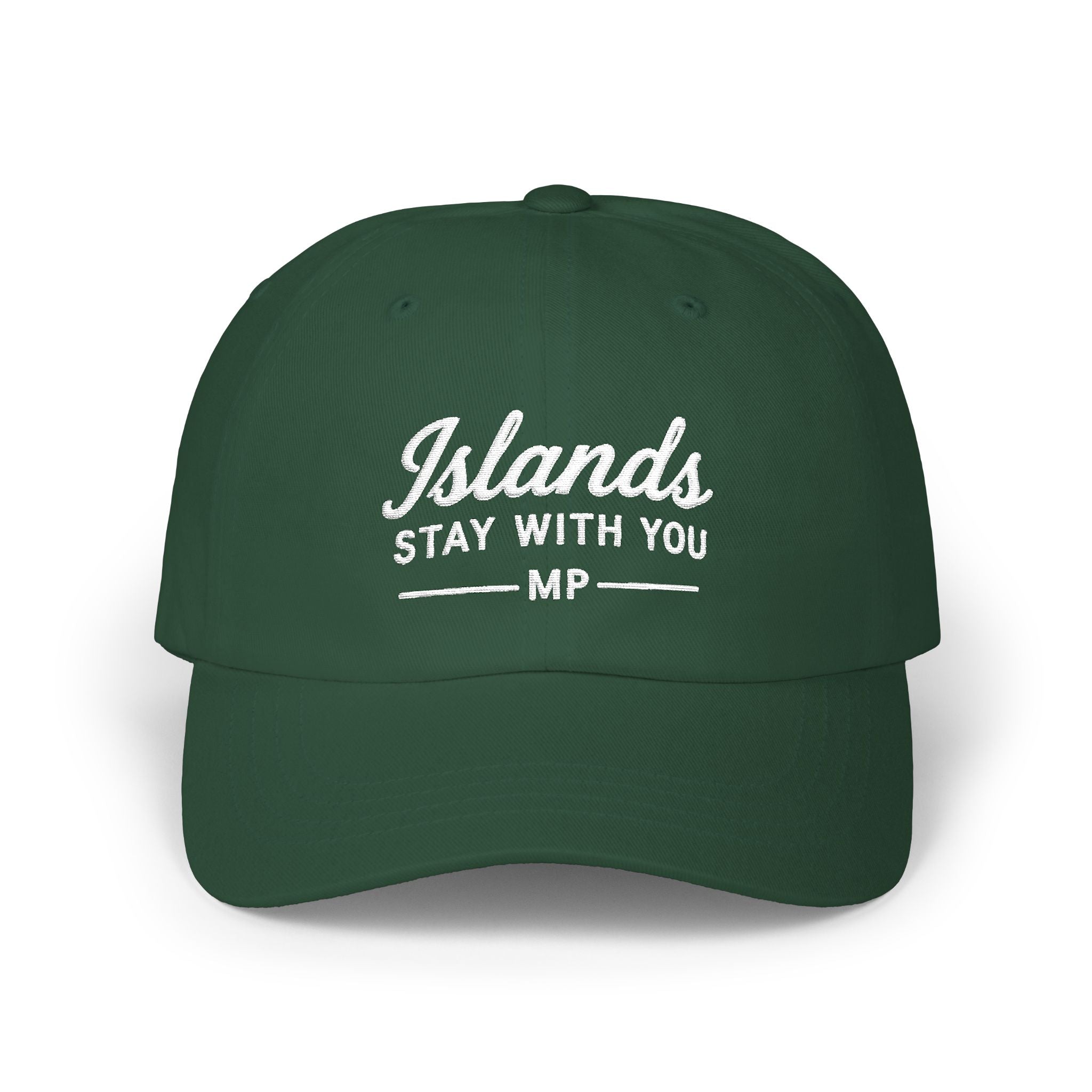 Islands Stay With You Dad Cap | Camo Baseball Hat by Printify