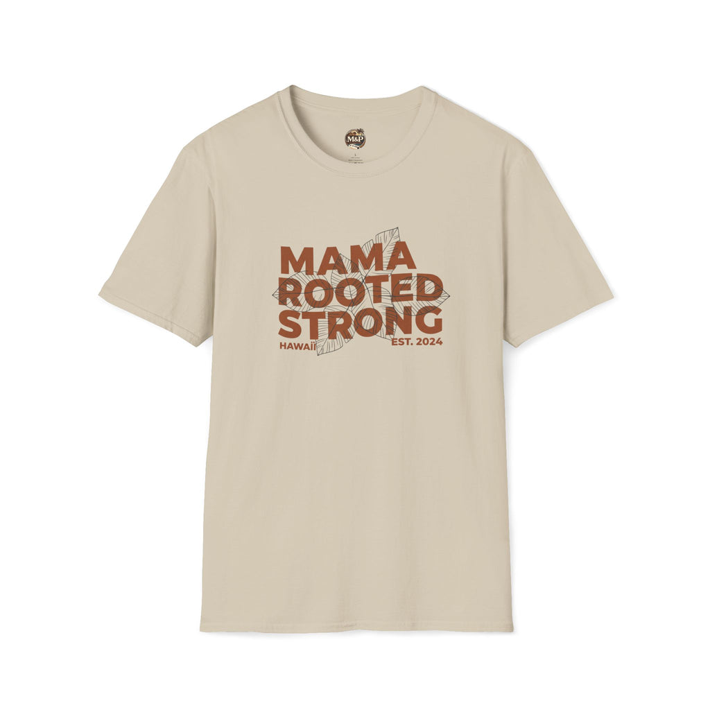 Mama Rooted Strong T-Shirt — Orange by Printify