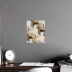 Abstract Wall Art Print Neutral Poster Pattern