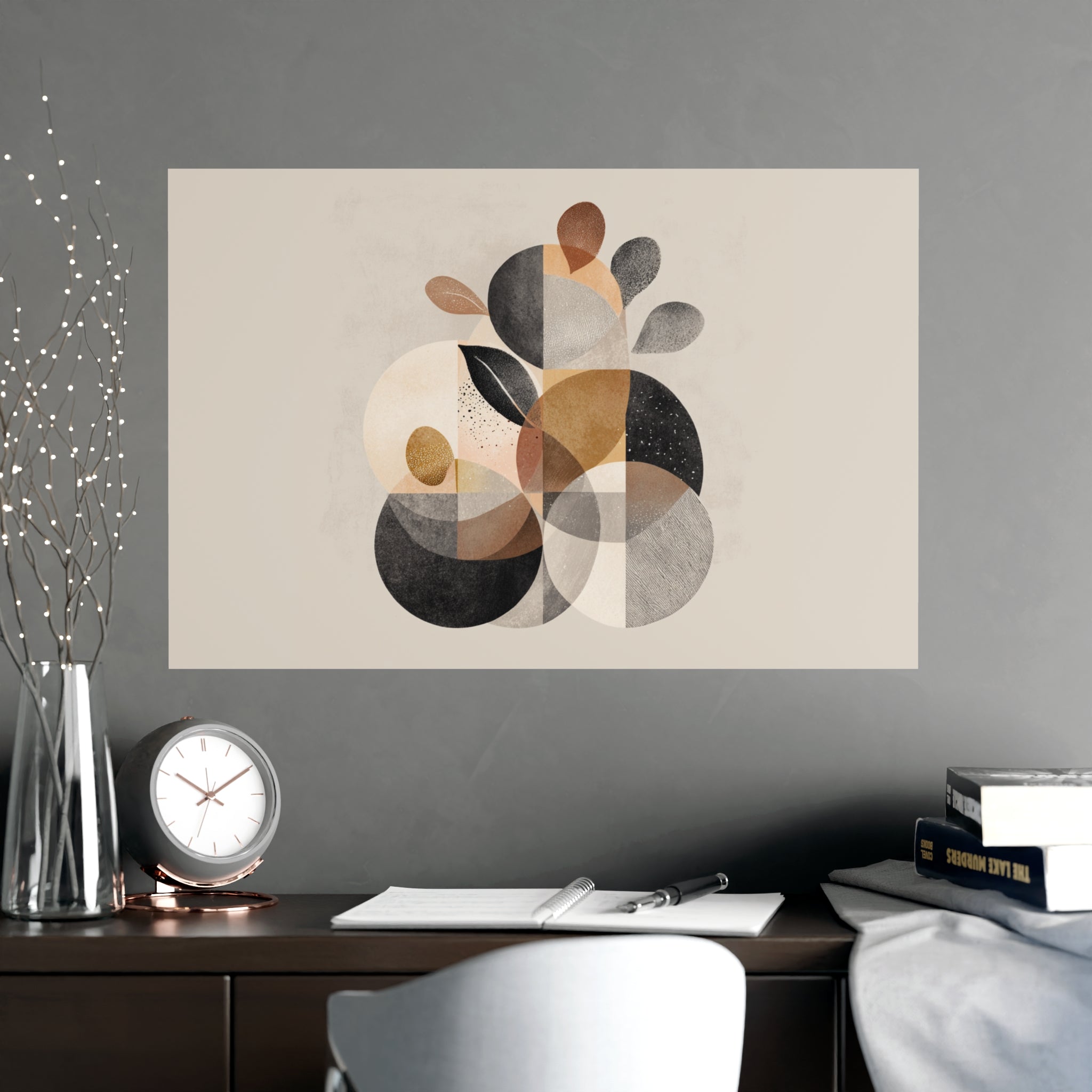 Abstract Wall Art Print Neutral Poster