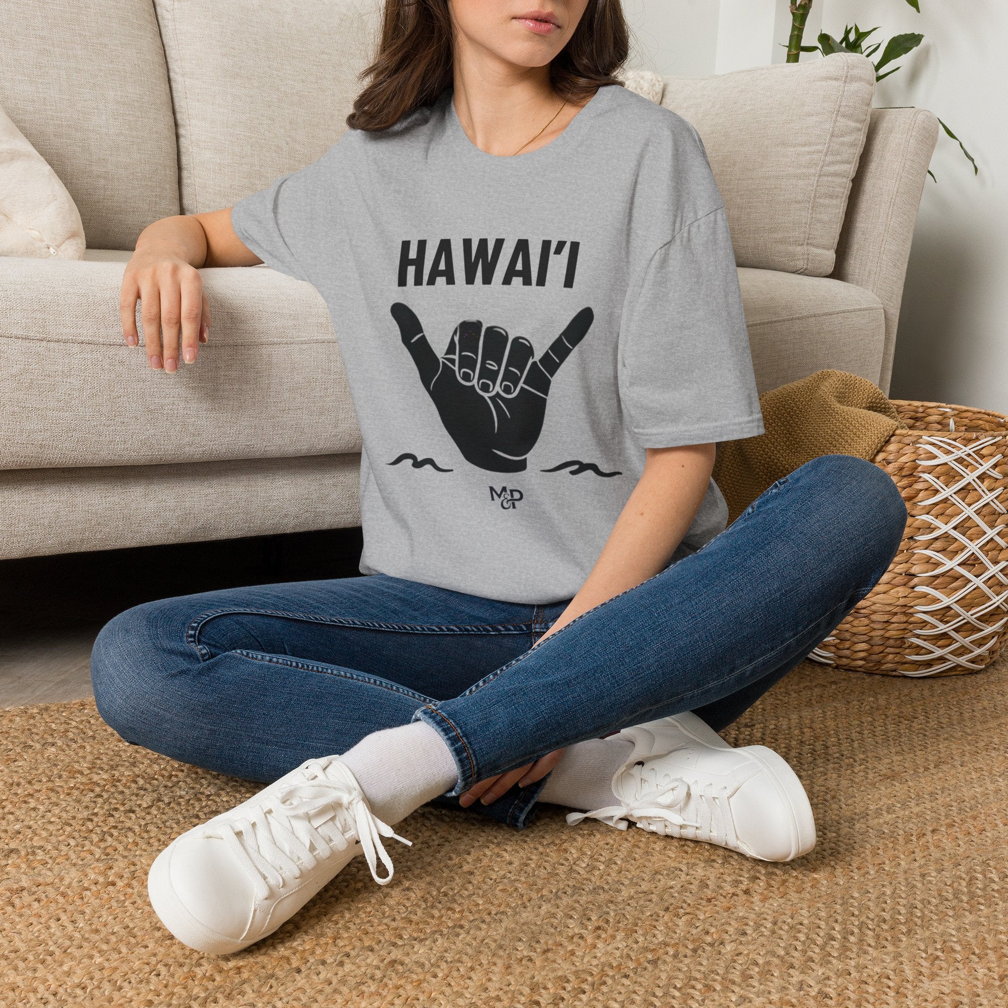 Hawaii Shaka Hand T-Shirt Island Aloha Graphic Tee by Printify