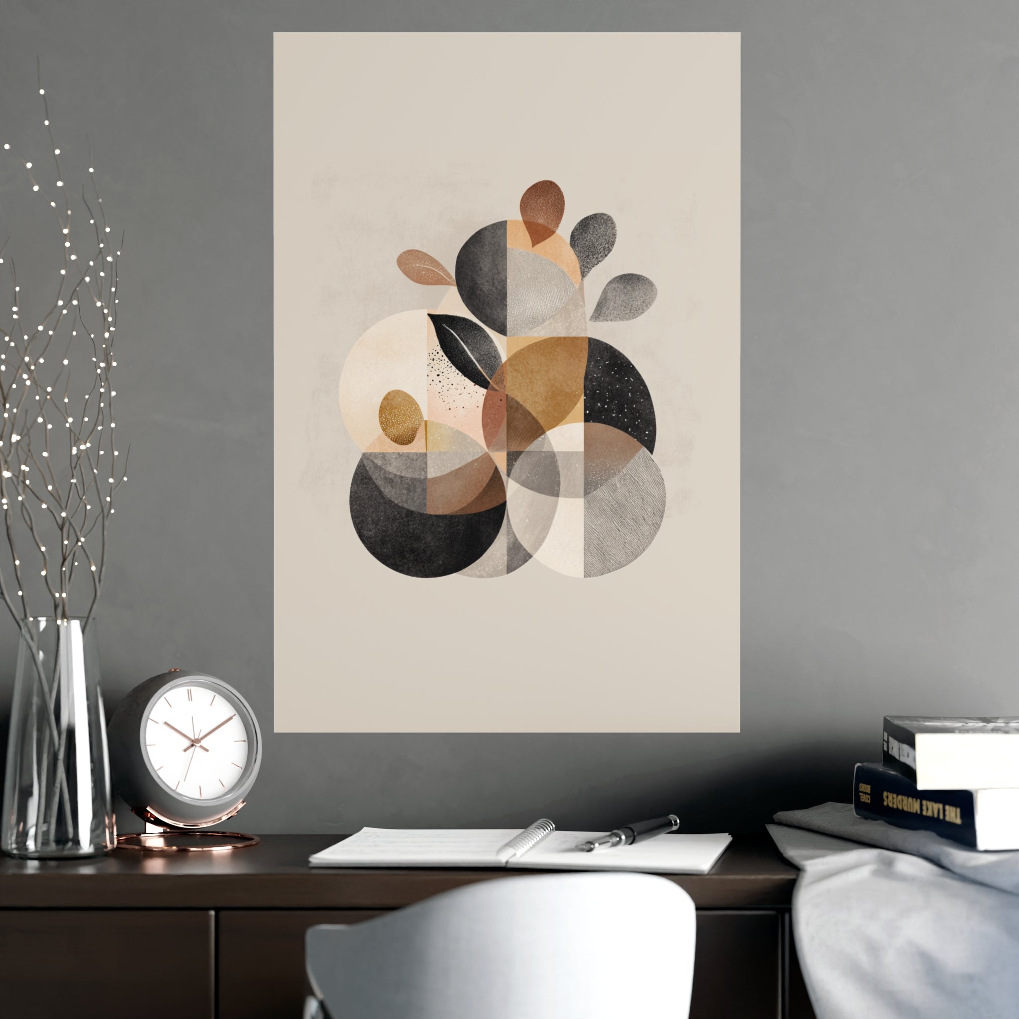 Abstract Wall Art Print Neutral Poster