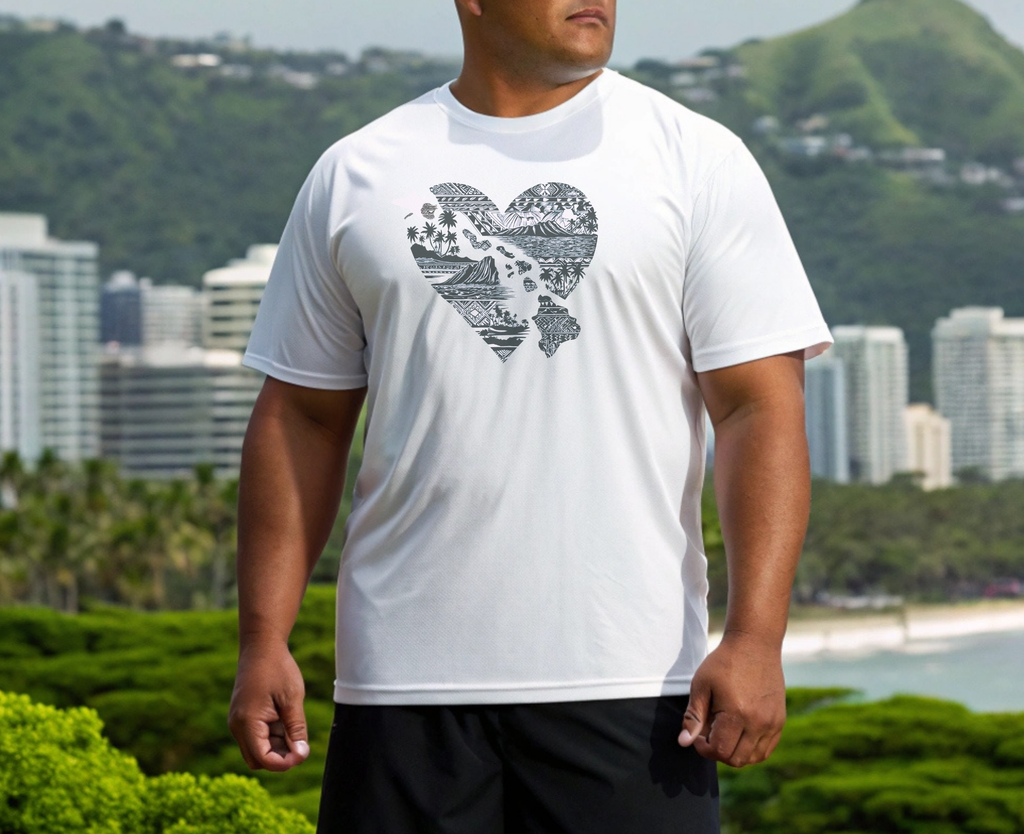 Hawaii Heart Unisex T-Shirt by Printify