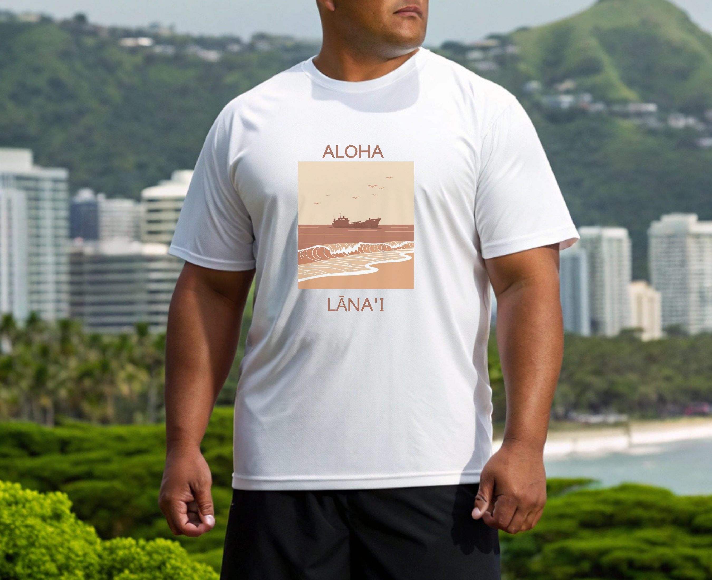 Aloha Lānaʻi Shipwreck Beach Unisex T-Shirt