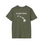 Kamaaina Hawaii Island T-Shirt Back Design by Printify