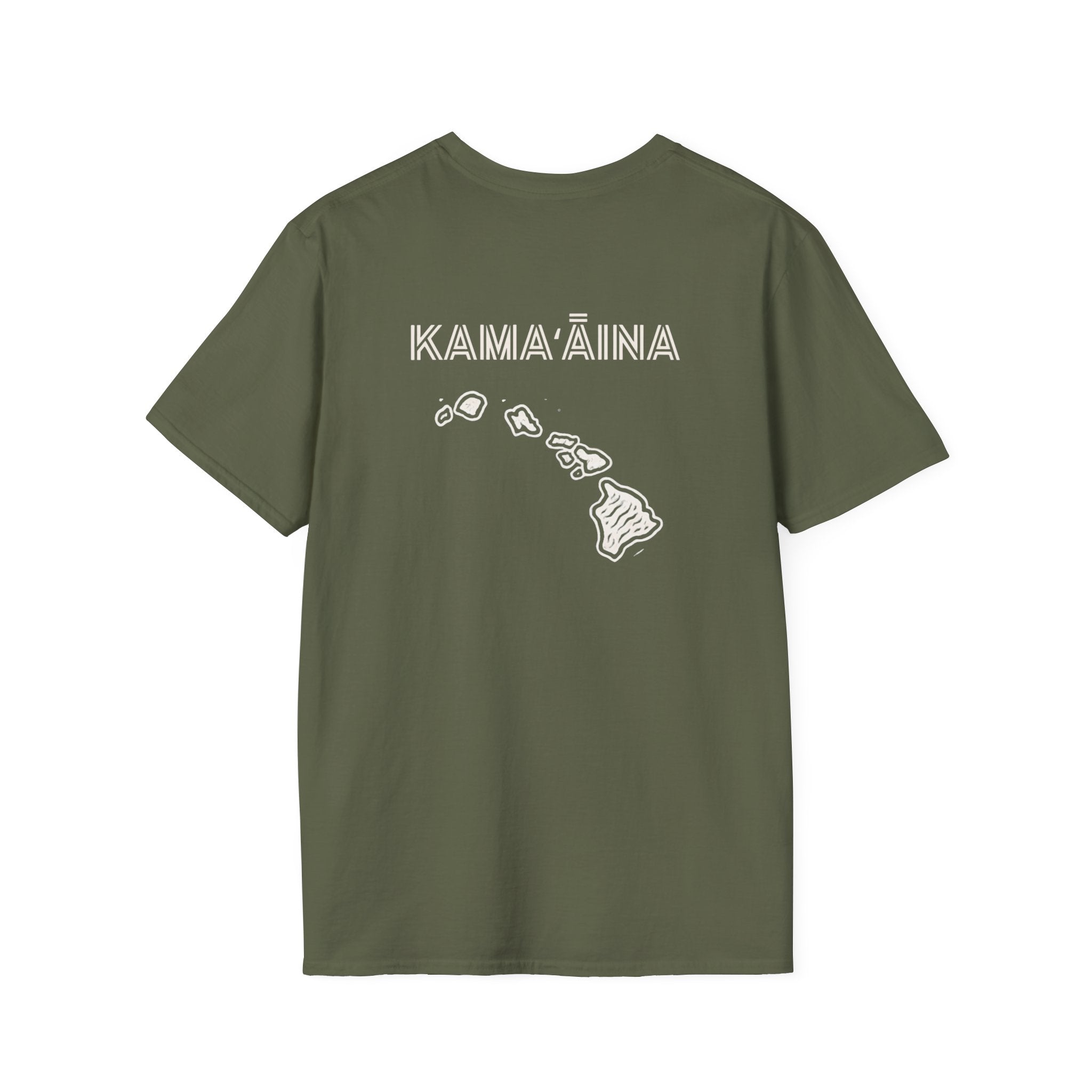 Kamaaina Hawaii Island T-Shirt Back Design by Printify