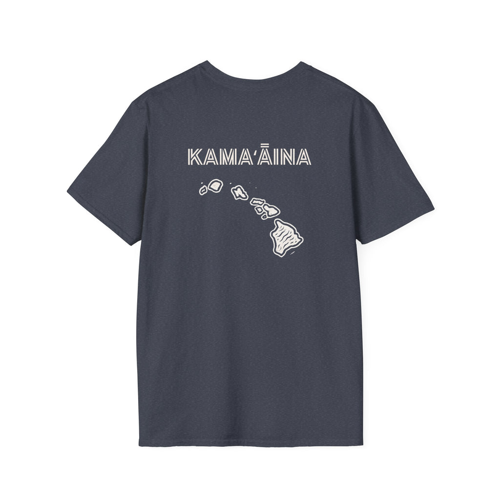 Kamaaina Hawaii Island T-Shirt Back Design by Printify