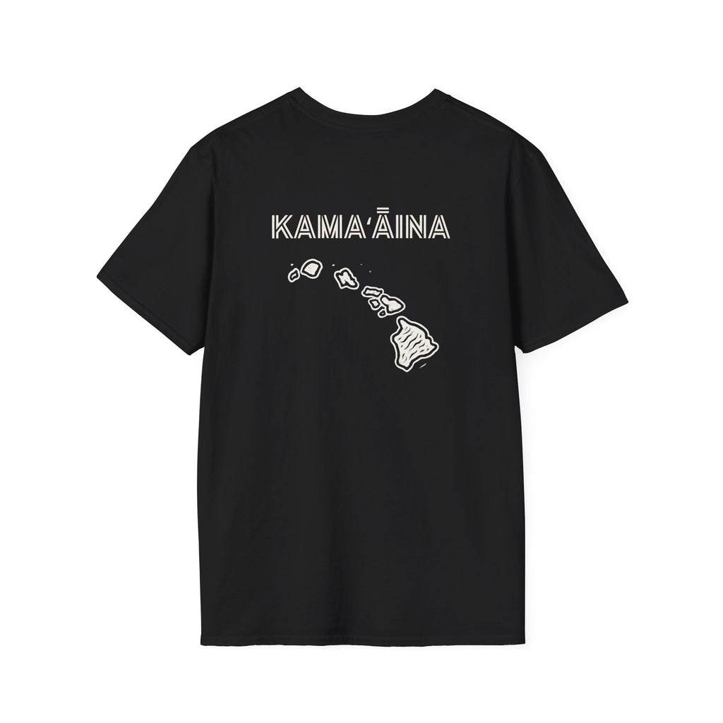 Kamaaina Hawaii Island T-Shirt Back Design by Printify