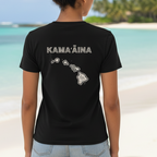 Kamaaina Hawaii Island T-Shirt Back Design by Printify