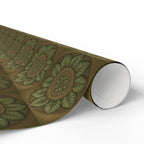 Leaf Pattern Wrapping Paper - Nature Inspired Gift Wrap, Eco-Friendly Holiday Paper by Printify