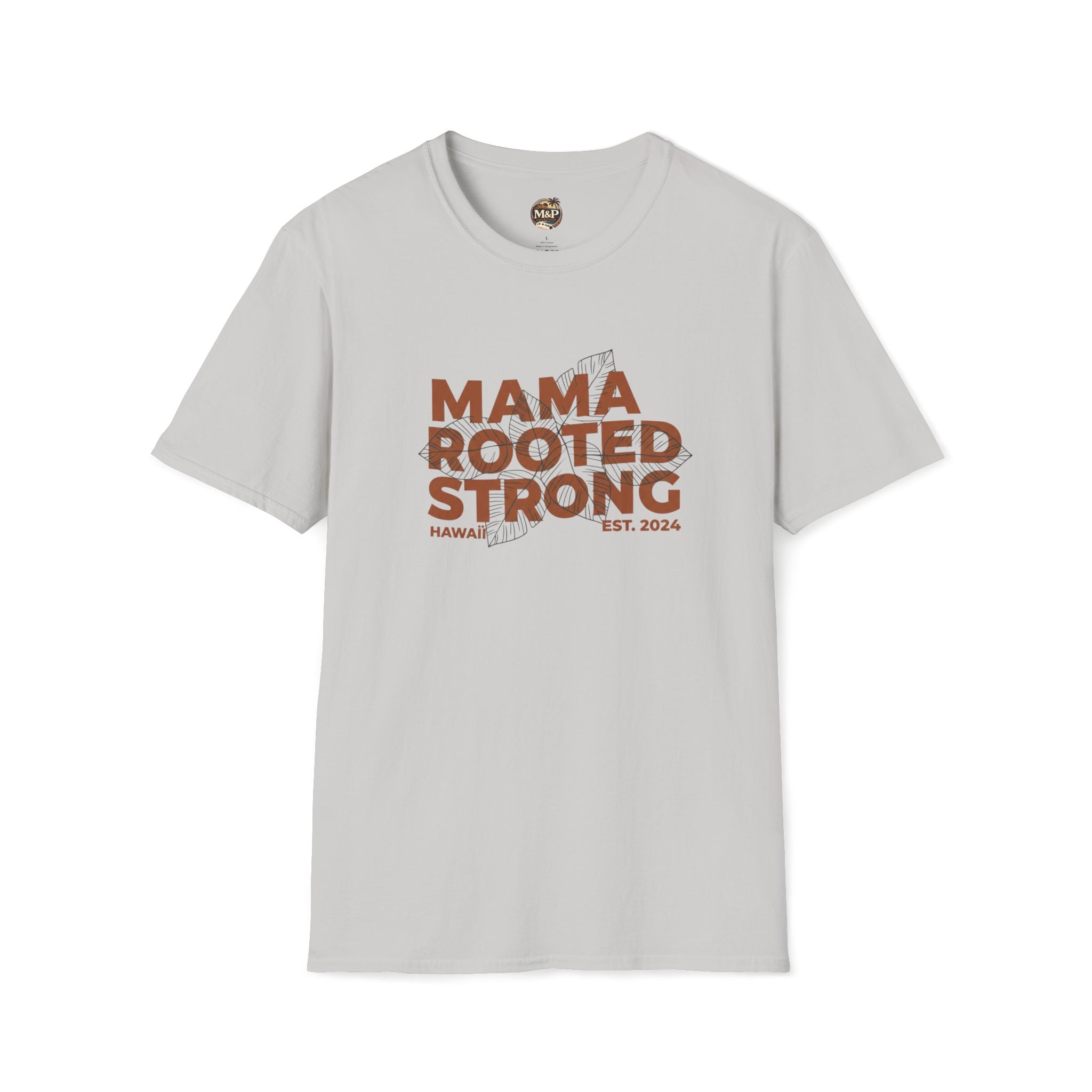 Mama Rooted Strong T-Shirt — Orange by Printify