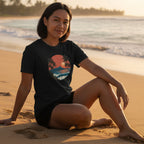 Diamond Head at Sunset T-Shirt | Hawaii Sunset Illustration