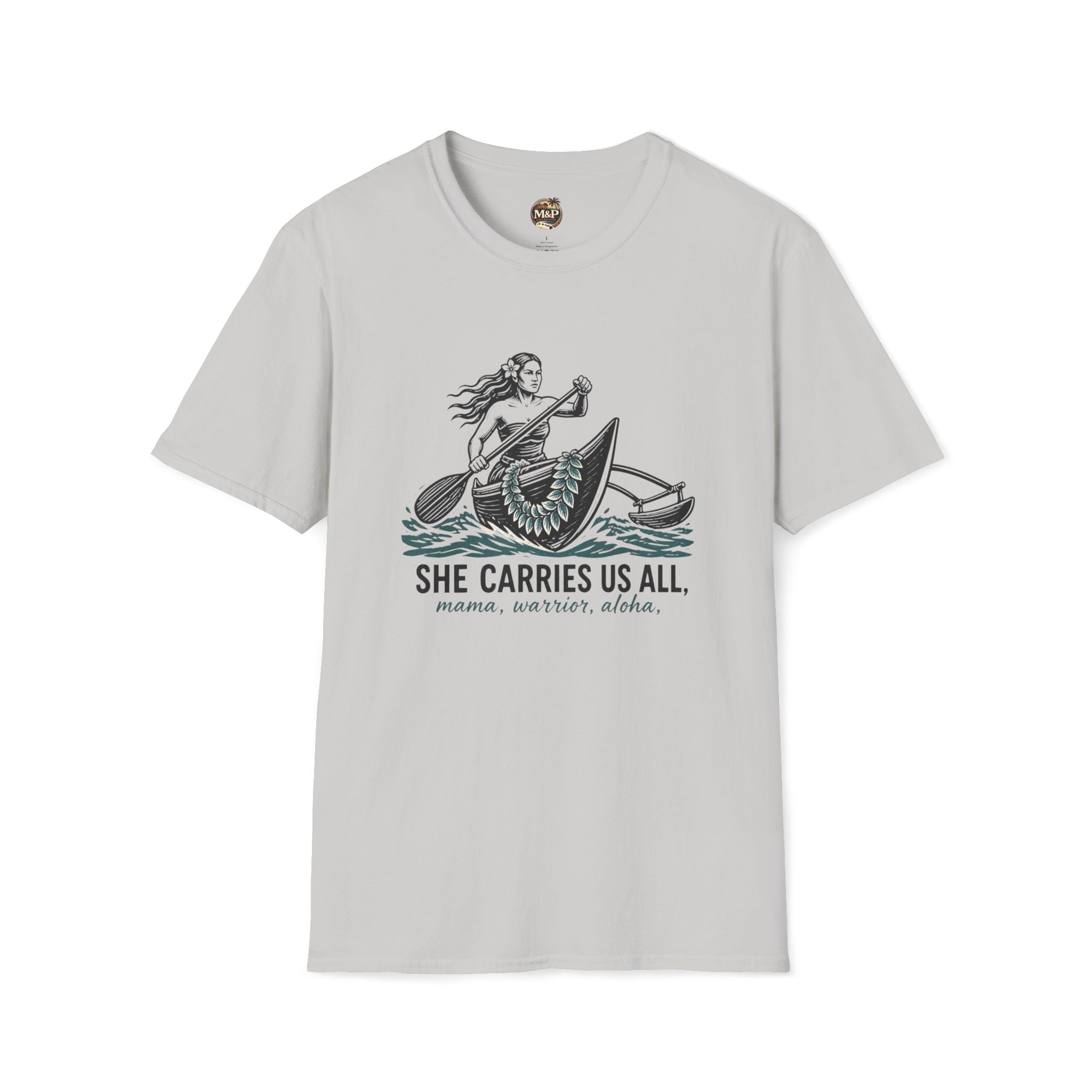 She Carries Us All T-Shirt — Inspirational Women's Support Tee by Printify
