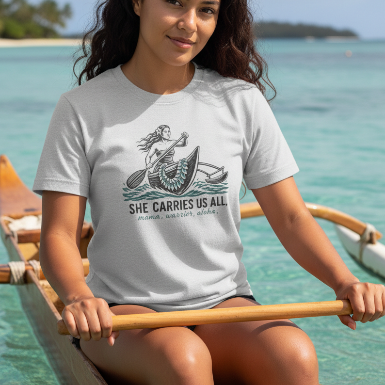 She Carries Us All T-Shirt — Inspirational Women's Support Tee by Printify