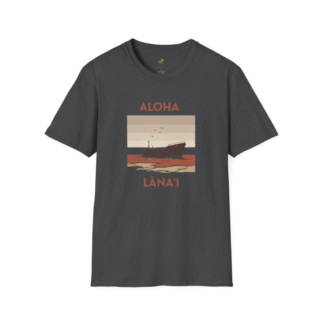 Aloha Lānaʻi Shipwreck Beach T-Shirt by Printify
