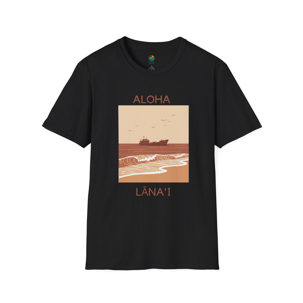 Aloha Lānaʻi Shipwreck Beach Unisex T-Shirt by Printify