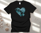 Hawaii at Heart Blue Unisex T-Shirt by Printify