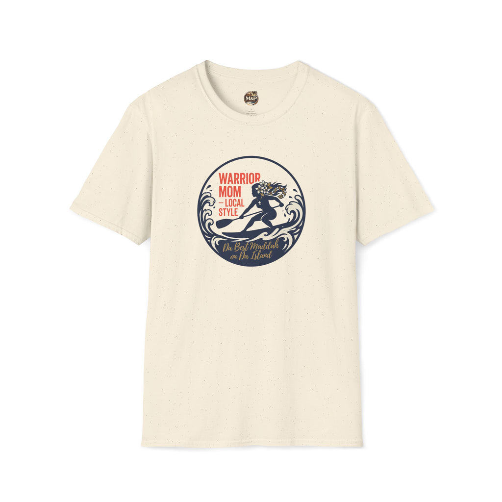 Warrior Mom "Da Best Maddah on Da Island" T-Shirt by Printify