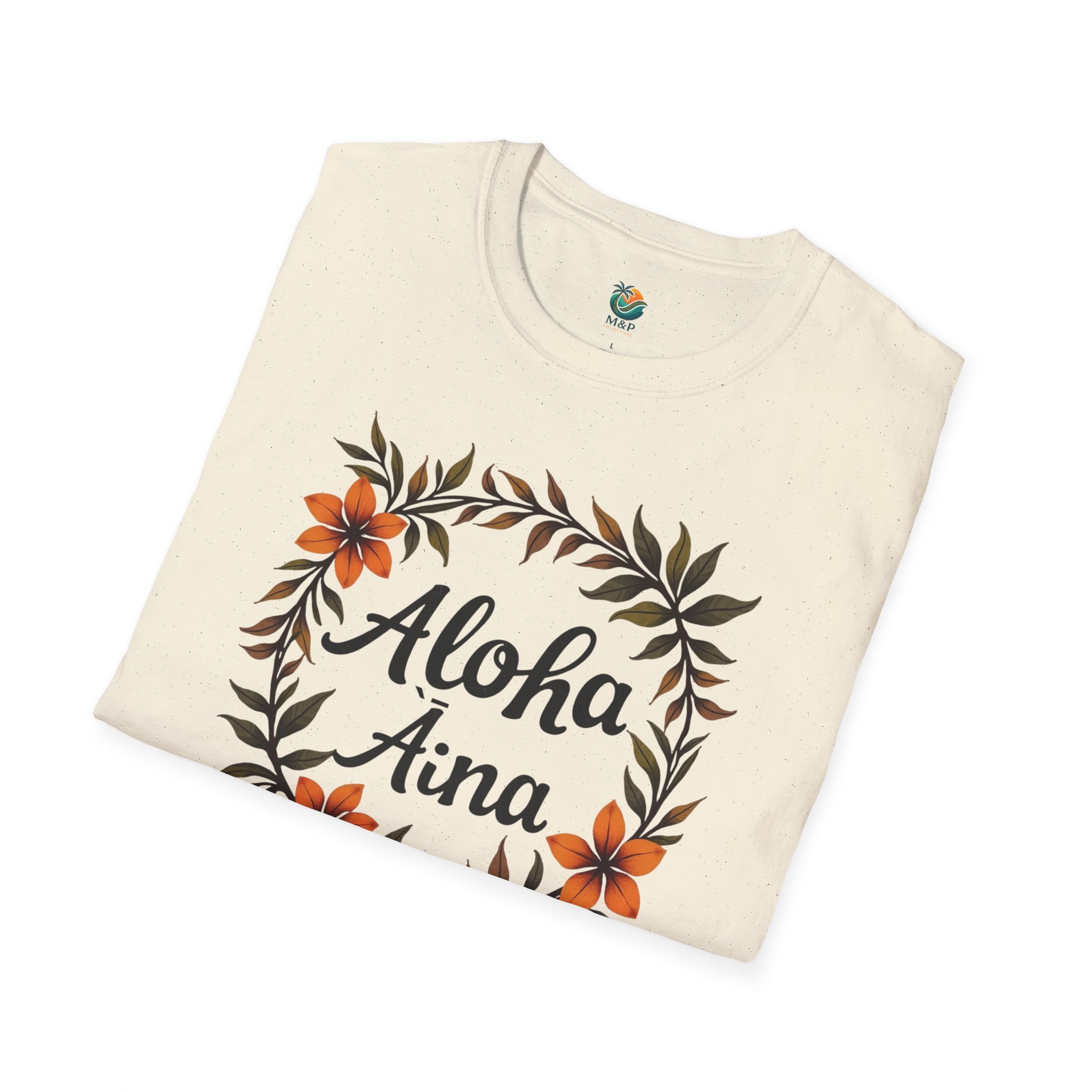 Aloha Aina with Flowers Love of the Land Unisex T-Shirt