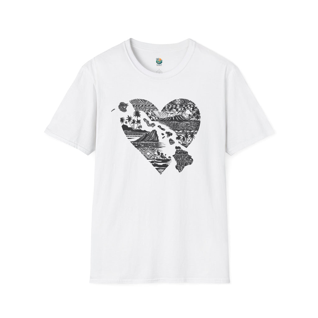 Hawaii Heart Unisex T-Shirt by Printify