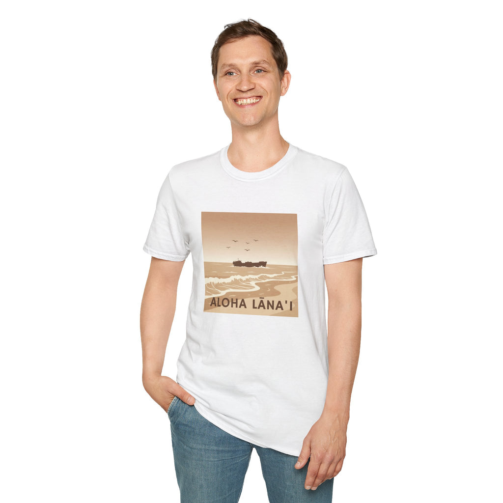 Aloha Lānaʻi Shipwreck Unisex T-Shirt by Printify