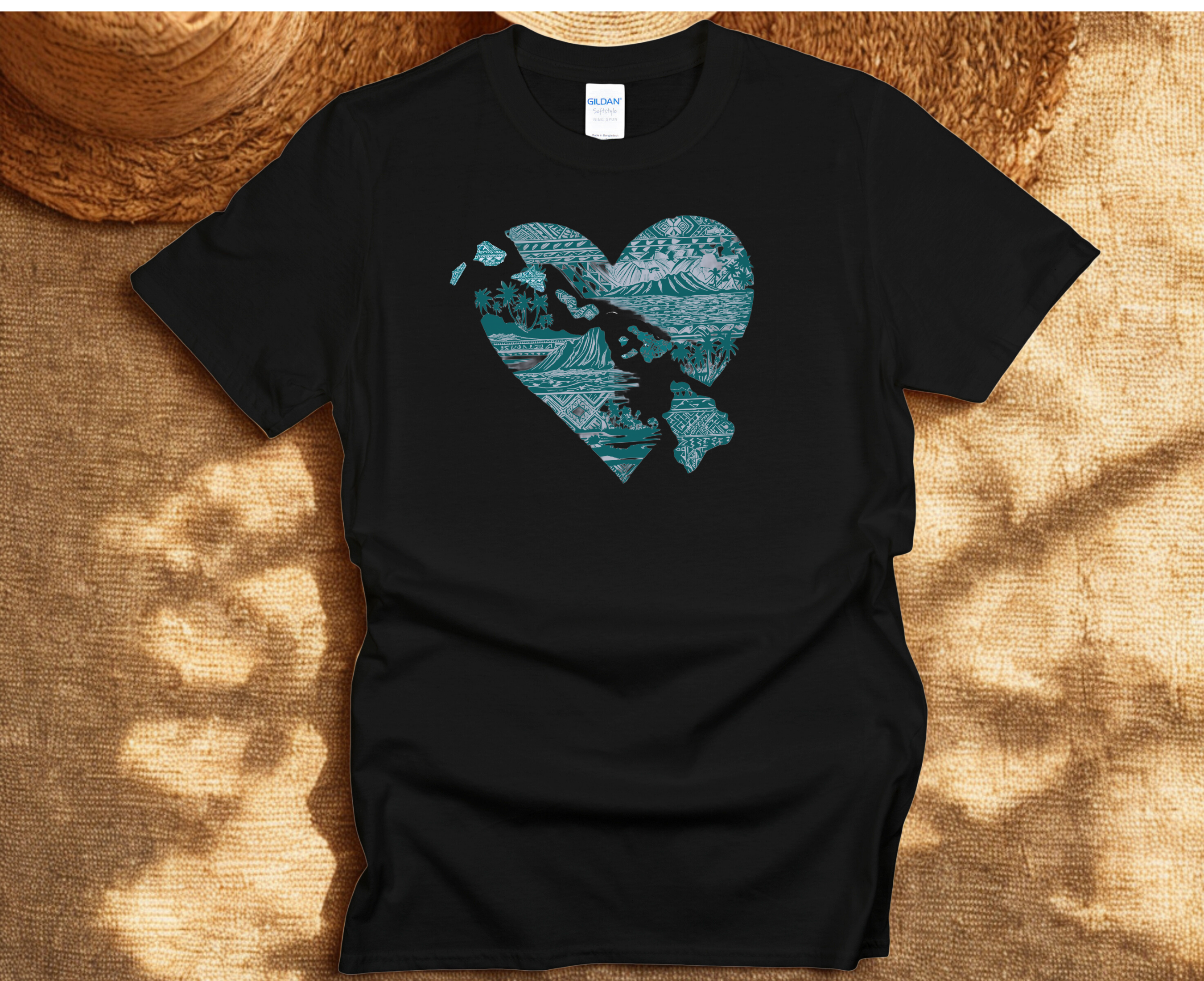 Hawaii at Heart Blue Unisex T-Shirt