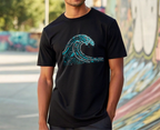 Constellation Wave T-Shirt by Printify
