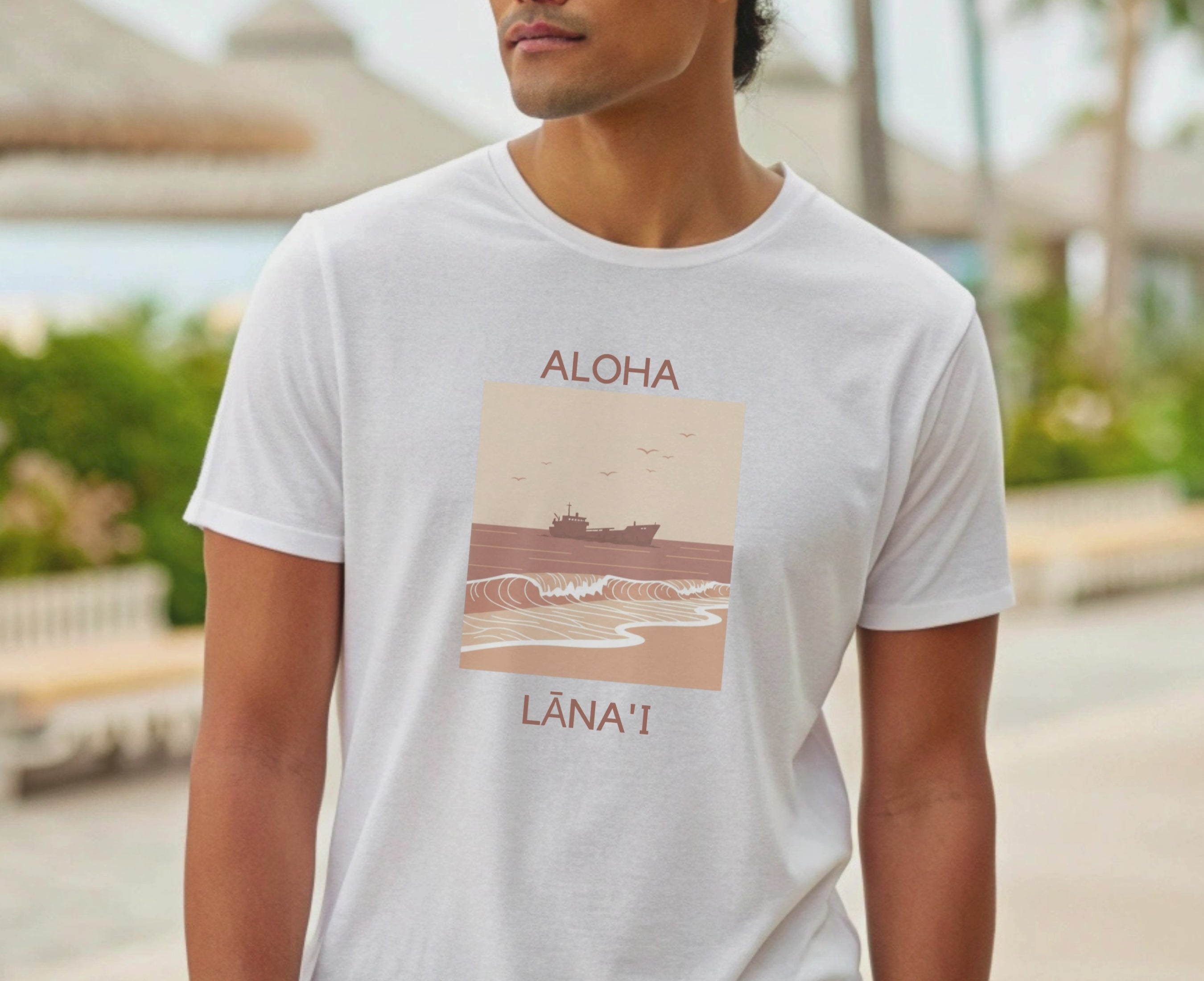 Aloha Lānaʻi Shipwreck Beach Unisex T-Shirt
